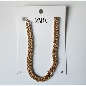 Gold Flat Chain 9mm thick,  20 inches long